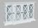 Carrington White Four Door 60 Inch Breakfront Cabinet by Jofran