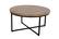 Ames Round Natural/Black Coffee Table by Jofran