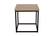 Ames Square Natural/Black End Table by Jofran