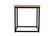 Ames Square Natural/Black End Table by Jofran