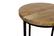 Ames Round Natural/Black End Table by Jofran