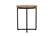 Ames Round Natural/Black End Table by Jofran
