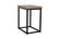 Ames Natural/Black Chairside Table by Jofran