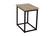 Ames Natural/Black Chairside Table by Jofran