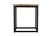 Ames Natural/Black Chairside Table by Jofran