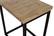 Ames Natural/Black Chairside Table by Jofran