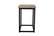 Ames Natural/Black Chairside Table by Jofran