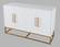 Argyle Glen 50 Inch White/Gold Accent Cabinet by Jofran