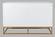 Argyle Glen 60 Inch White/Gold Accent Cabinet by Jofran