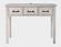 North Coast Wash White Accent Table w/3 Drawers & USB Charging Station by Jofran