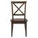 Taylor Cherry Brown X Back Dining Chair w/Wood Seat by Jofran Furniture