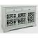 Craftsman 50 Inch Earl Grey Media Console w/3 Glass Doors & 2 Drawers by Jofran Furniture