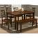 Simplicity Dark Brown Wooden Dining Room Table Bench by Jofran Furniture