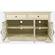 Craftsman 50 Inch Antique Cream Media Console w/3 Glass Doors & 2 Drawers by Jofran Furniture