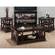 Panama Brown Contemporary Beveled Glass End Table w/Concentric Circle Design by Jofran Furniture
