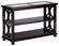 Panama Brown Contemporary Beveled Glass Sofa Table w/Concentric Circle by Jofran Furniture