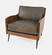 Karma Grey & Brown Accent Chair by Jofran Furniture