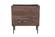 Karma Slate Leather & Wood Accent Chair by Jofran Furniture