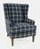 Lacroix Navy Blue Fabric Accent Chair by Jofran Furniture