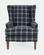 Lacroix Navy Blue Fabric Accent Chair by Jofran Furniture
