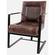 Maguire Dark Sienna Leather Accent Chair by Jofran