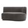 Yoon 2 Seat Chaise Right Anthracite by Moe's Home Collection