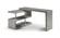A33 Modern Office Desk in Matte Gray by J&M Furniture