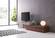 Hudson Walnut & Taupe Wood TV Base by J&M Furniture