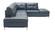 Leonardo Blue Leather Sectional Sofa w/Storage by J&M Furniture