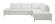 Leonardo White Sectional Sofa w/Storage by J&M Furniture