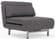 LK06 Convertible Fabric Chair Bed in Charcoal Gray by IDO