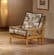 Futon Set - Chair Size - Monterey Natural Frame, Mattress w/Removable Solid Cover
