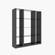 Cloud High Gloss Gray Wall Unit by J&M Furniture
