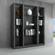 Cloud High Gloss Gray Wall Unit by J&M Furniture