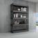 Cloud High Gloss Gray Curio Unit by J&M Furniture