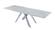 Carrara White Ceramic & Steel Extension Dining Table by J&M Furniture