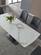 Fiori White Ceramic & Steel Extension Dining Table by J&M Furniture