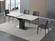 Fiori White Ceramic & Steel Extension Dining Table by J&M Furniture
