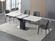 Fiori White Ceramic & Steel Extension Dining Table by J&M Furniture