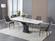 Fiori White Ceramic & Steel Extension Dining Table by J&M Furniture