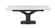 Fiori White Ceramic & Steel Extension Dining Table by J&M Furniture