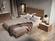 Faro Premium Walnut & Light Gray Bedroom Set by J&M Furniture
