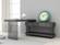 Cloud High Gloss Gray Desk by J&M Furniture