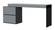 Coach Modern Gray High Gloss Office Desk by J&M Furniture