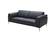 Knight Black Leather Sofa by J&M Furniture