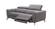 Lorenzo Motion Gray Fabric Loveseat by J&M Furniture