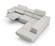 The Annalaise Recliner Leather Sectional in Silver Gray by J&M Furniture