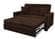 Serta&reg; Augustine Loveseat Sleeper (Full Size) Java by Lifestyle Solutions