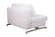 Modern White Leather Textile Sofa Sleeper K43-1 by IDO