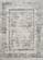 Cathedral Grey Faded Borders Rug by Kalora